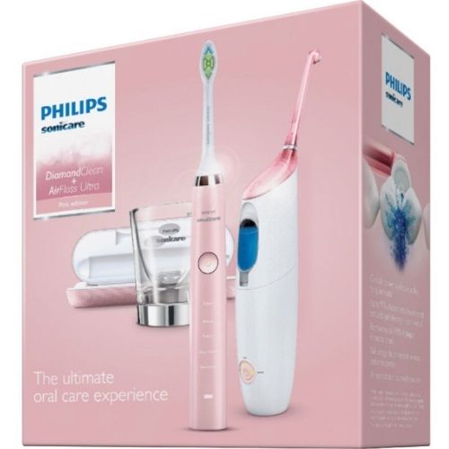 Philips Sonicare DiamondClean Electric Toothbrush & Airfloss Ultra Bundle - Pink