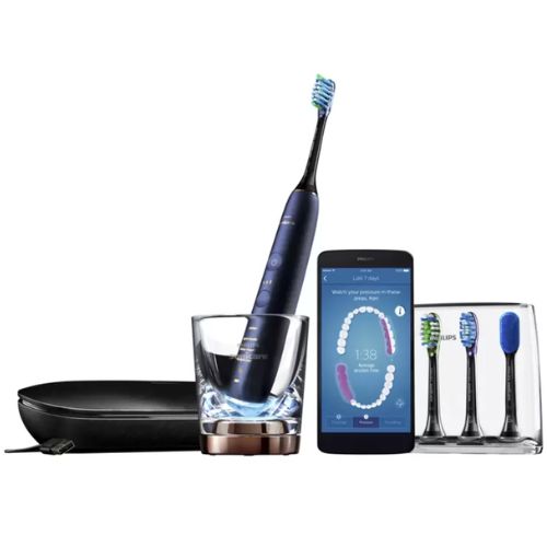 Philips Sonicare DiamondClean Smart Electric Toothbrush, Lunar Blue, HX9954/56