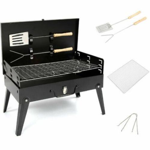 Portable Charcoal Grill BBQ Outdoor Cooking Folding Tabletop Grills for Camping