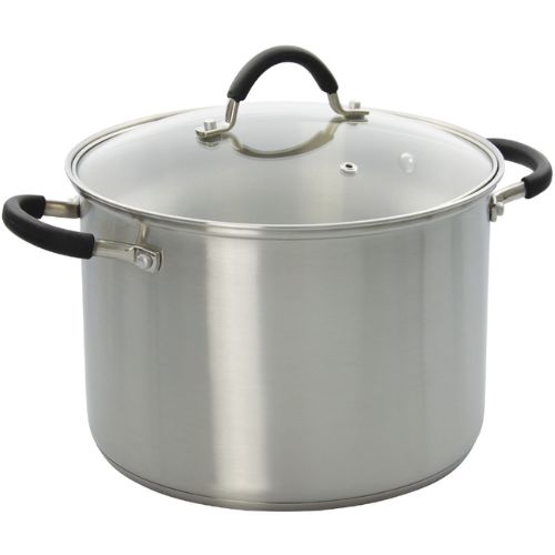 Pyrolux 26cm/10L Stainless Steel Stockpot with Tempered Glass Lid