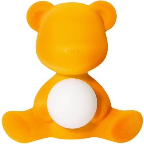 Qeeboo Teddy Girl Table Desk Lamp Night Light With Rechargeable LED - Dark Gold