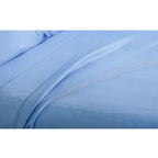 Ramesses 2000TC Bamboo Single Bed Sheet Set Hypoallergenic Sheets - Steel Blue