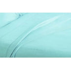 Ramesses 2000TC Bamboo Single Bed Sheet Set Soft Hypoallergenic Sheets - Aqua