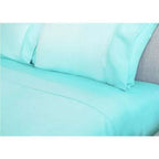 Ramesses 2000TC Bamboo Single Bed Sheet Set Soft Hypoallergenic Sheets - Aqua