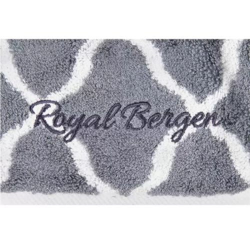 Royal Bergen Bamboo Hand & Face Towel Gift Set 8 piece Grey & Mint