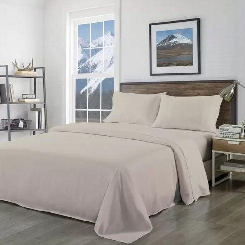 Royal Comfort 1000TC Pure Soft Bamboo Sheet Set Double Bed Warm Bedding - Grey