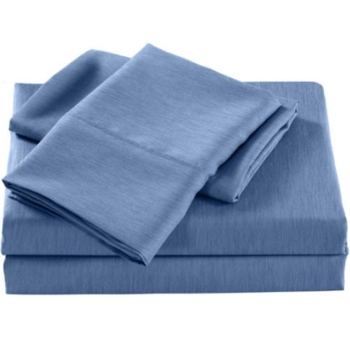 Royal Comfort 2000 Thread Count 4 Piece Cooling Bamboo Sheet Set Queen - Denim