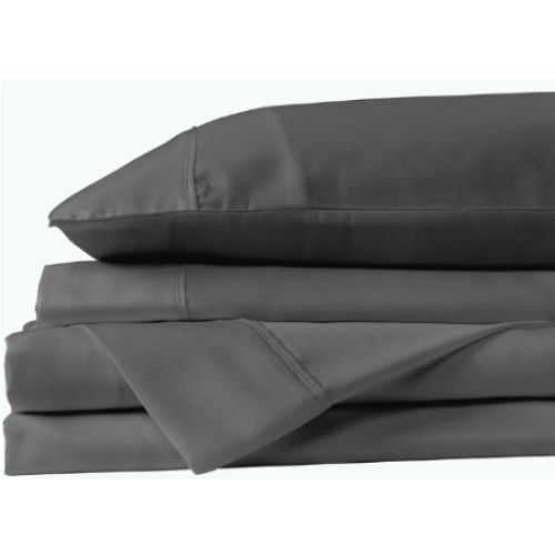 Royal Comfort 600 Thread Count Tencel Eucalyptus Sheet Set Queen Size, Graphite