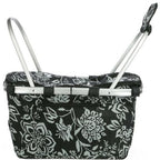 Sachi - Basket Cooler Insulated With Lid Collapsible/Foldable- Camellia Black