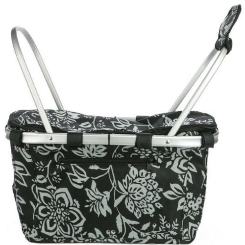 Sachi - Basket Cooler Insulated With Lid Collapsible/Foldable- Camellia Black