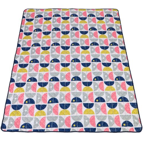 Sachi Reusable Picnic Rug Outdoor Blanket Mat with Carry Handle - Nordic Geo