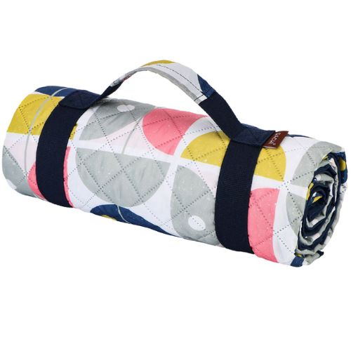 Sachi Reusable Picnic Rug Outdoor Blanket Mat with Carry Handle - Nordic Geo