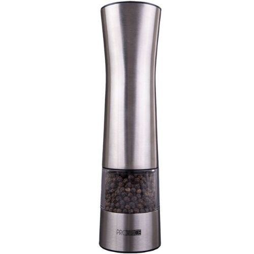 Salt & Pepper Mill/Grinder Set Stainless Steel Battery Operated ProSpice Apollo