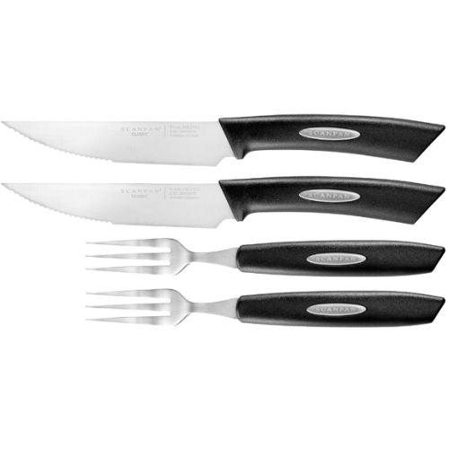 Scanpan Classic Texas Steak Knife & Fork 4-Piece Set