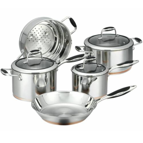 Scanpan Coppernox 5-Piece Copper Stainless Steel Cookware Set - Silver
