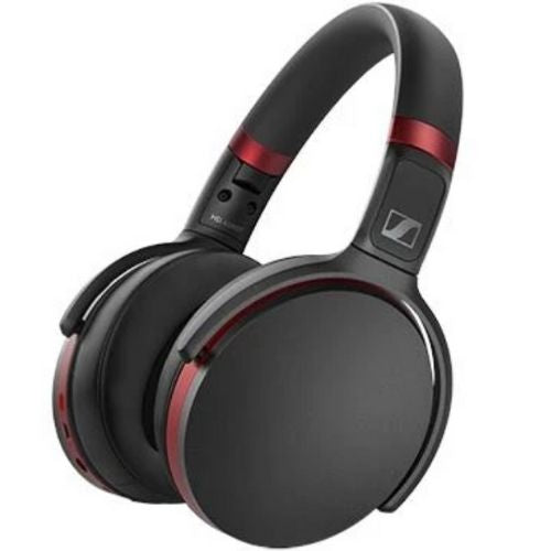 Sennheiser HD 458BT Over-Ear Wireless Noise Cancelling Headphones - Black/Red