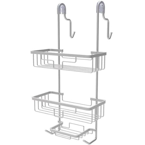 Shower Caddy Bathroom Shelf Rack Rustproof Hanging Shelves Organiser Basket