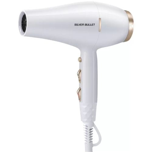 Silver Bullet Powerline Hair Dryer Professional Hair Styling Blower White 900661