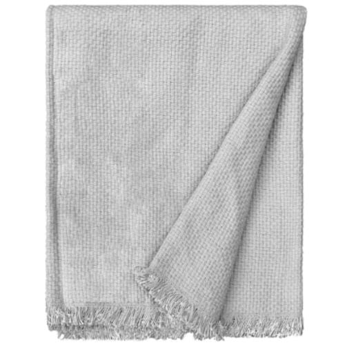 Smart Home Products 120 x 60cm Belmont Basket Weave Blanket Throw Rug - Grey