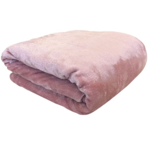 Smart Home Products Blush Zofia Mink Throw Soft Polyester Blanket 120 x 60cm