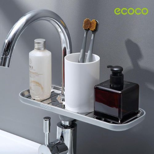 Sponge Holder Sink Caddy Kitchen Organiser Brush Soap Tray Ecoco Bathroom Rack