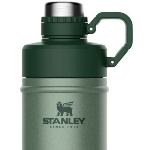 Stanley Vacuum Insulated Water Bottle 530ml Stainless Steel Hammertone Green