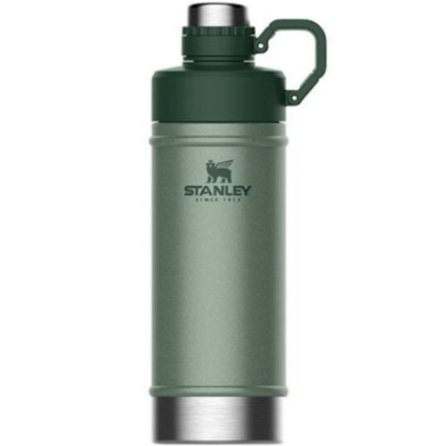 Stanley Vacuum Insulated Water Bottle 530ml Stainless Steel Hammertone Green