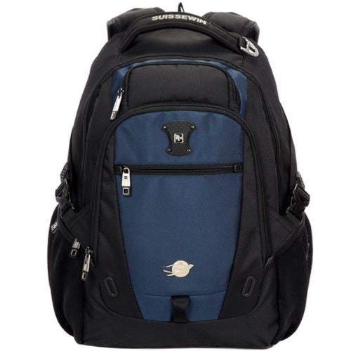 Suissewin 15.6" Laptop Bag Waterproof Travel/School/Business Backpack - Blue