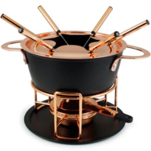 Swissmar Copper Cast Aluminum Fondue Set Realp