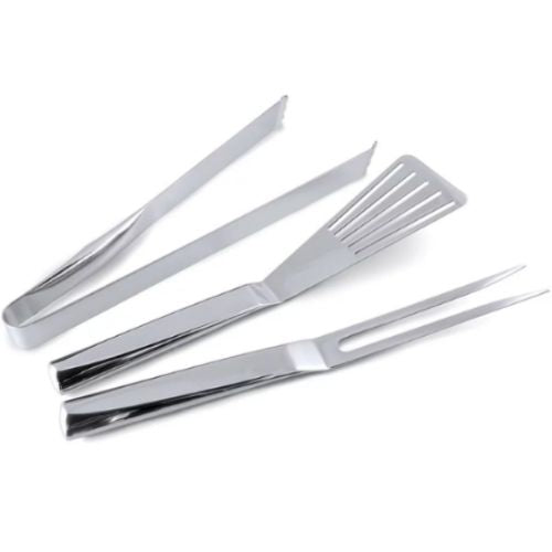 Swissmar Stainless Steel BBQ 3-Piece Grilling Tool Set Swissentials Deluxe