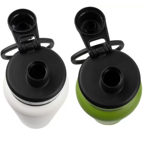 ThermoFlask Stainless Steel Bottle Vacuum Insulated 1.2L 2 Pack - White Green