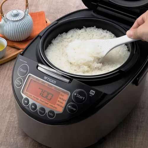 Tiger JKT-D18A Multifunctional Induction Heating Rice Cooker 1.8L - Silver Black