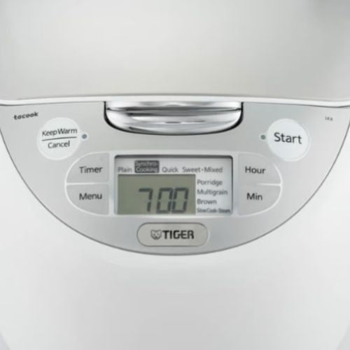 Tiger Multi-Functional MicroComputer Rice Cooker, Food Steamer with LCD Display