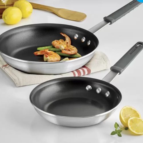 Tramontina ProLine Nonstick Frying Pan Set, 25cm & 30cm - Silver