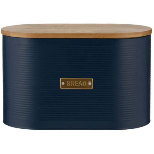 Typhoon Living Bread Bin Box Kitchen Food Storage Loaf Container 10.5L - Navy