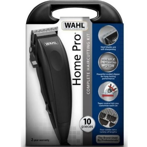 Wahl Home 10 Pc Pro Electric Hair Clippers Home Haircut Groomer Kit Clipper