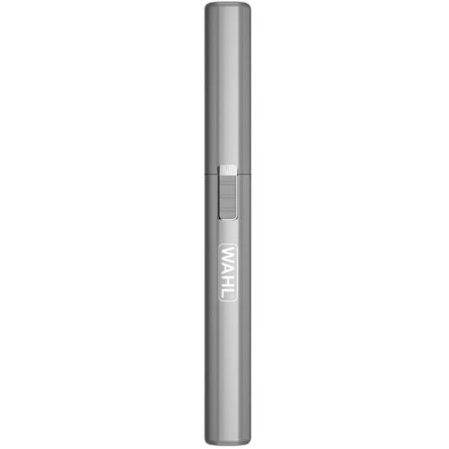 Wahl Lithium Nose and Ear Hair Trimmer with Two Interchangeable Heads - Silver