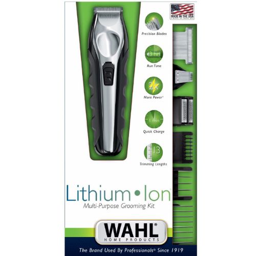 Wahl Multi Purpose Grooming Kit Cordless Hair Trimmer w/ 4 Interchangeable Heads