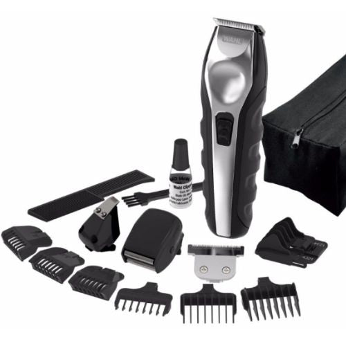 Wahl Multi Purpose Grooming Kit Cordless Hair Trimmer w/ 4 Interchangeable Heads