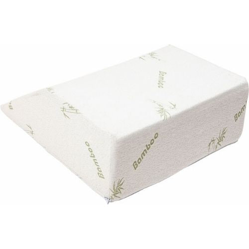 Wedge Pillow Cool Gel Memory Foam Leg Raiser Back Neck Support Cushion - White