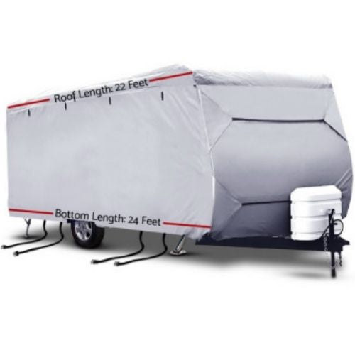 Weisshorn 22-24ft Caravan Cover Campervan 4 Layer UV Water Resistant - Grey