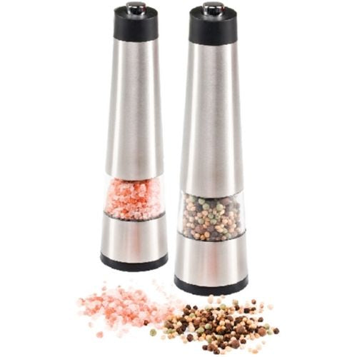 Westinghouse Electric Salt & Pepper Mill Battery Powered Stainless Steel Grinder