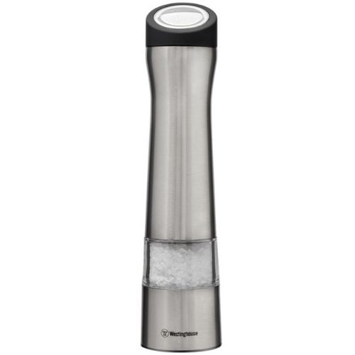 Westinghouse Electric Salt & Pepper Mill Set W/ LED Ring Light, Battery Operated