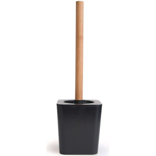 Wet By Home Design Bambu Toilet Brush and Holder, Toilet Bowl Cleaning Brush Kit