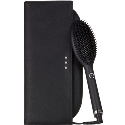 ghd Ionic Hair Straightening Brush Gift Set With Free Heat-Resistant Bag - Black