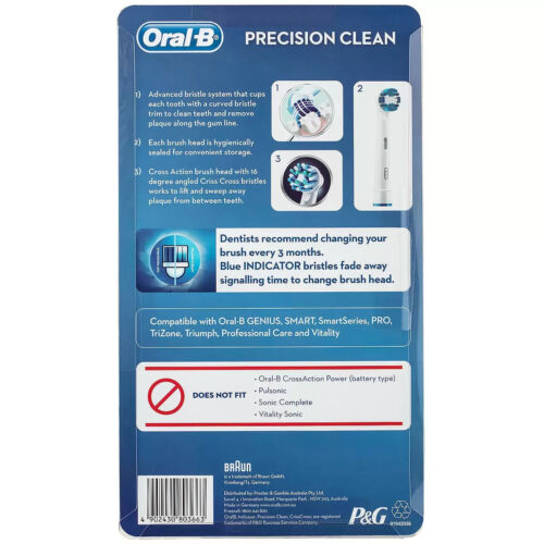 Oral-B Precision Clean & Cross Action Electric Toothbrush Heads 10 Pack