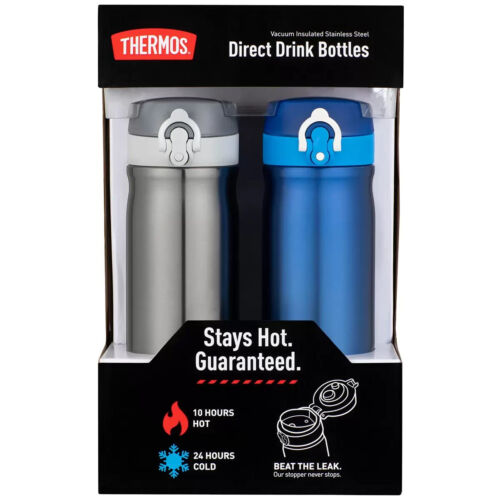 Thermos 470ml Vacuum Insulated Direct-drink Bottle 2 Pack