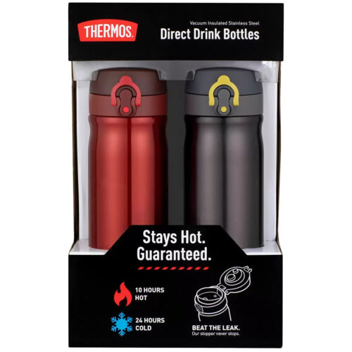 Thermos 470ml Vacuum Insulated Direct-drink Bottle 2 Pack