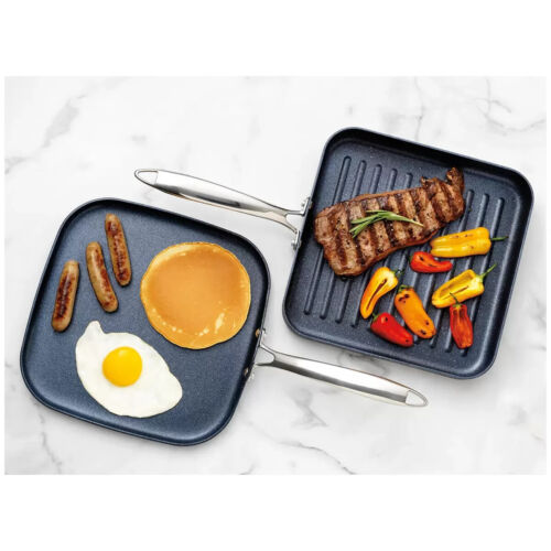 Granitestone Diamond Pro Grill & Griddle Set 2 Piece