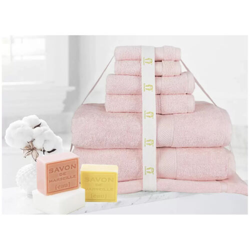 Ramesses 100% Cotton Towel Soft Pink 7 Piece Set